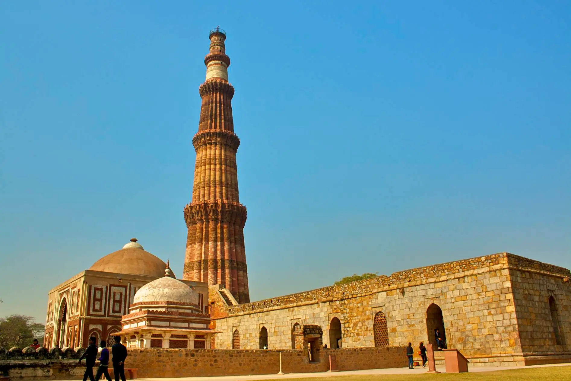 Qutub Minar - India's tallest brick minaret